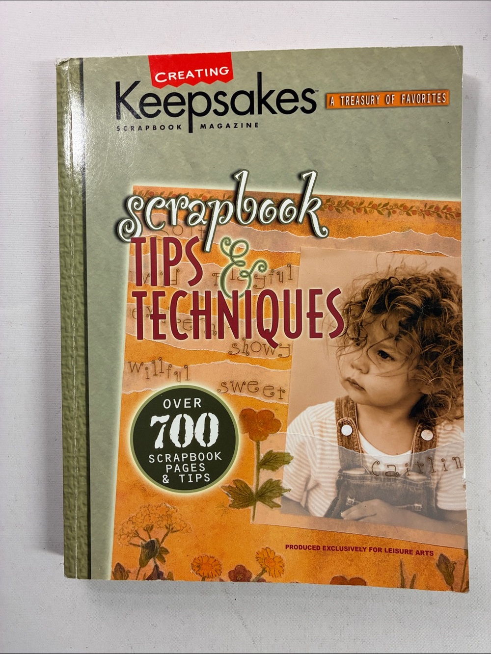 Scrapbook Tips & Techniques - Orange & Green Cover